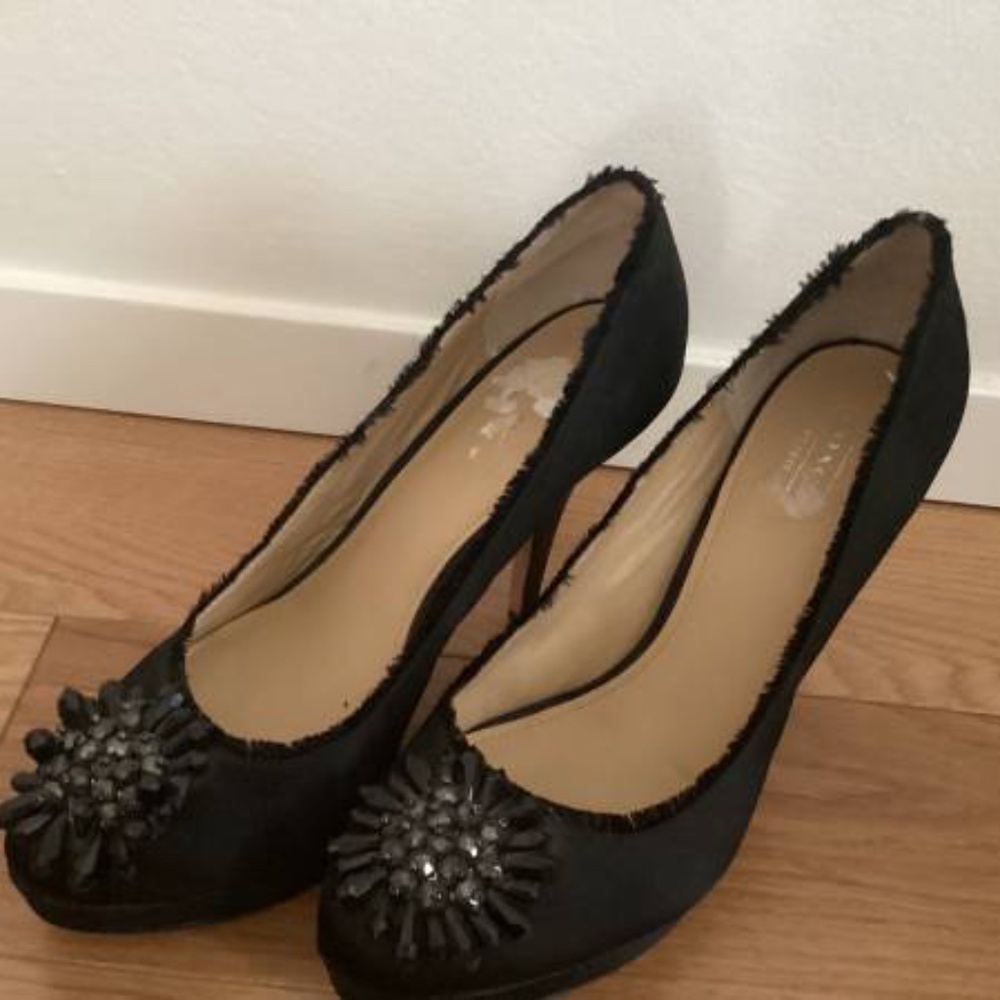 Coach Brand Black High Heel Party Shoes